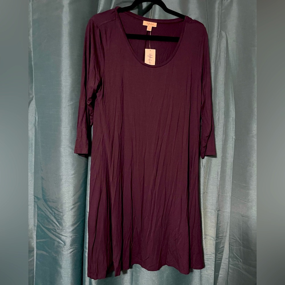 Style & Co. quarter sleeve midi dress